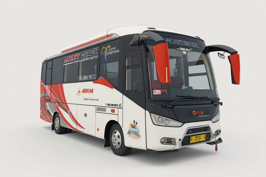 Sewa Medium Bus Luxury Legrest 18 Seats - Arkha Trans Wisata